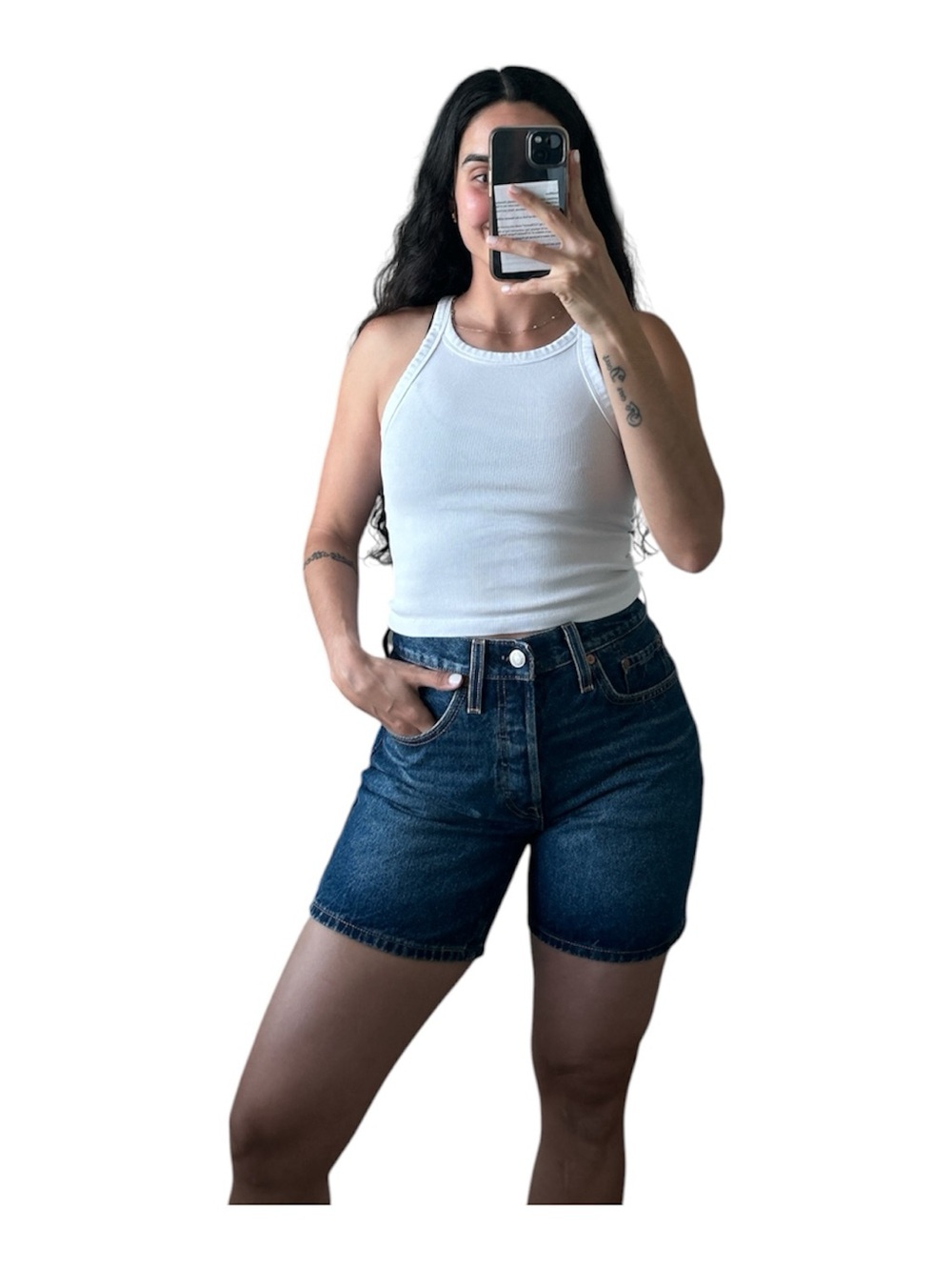 Levi’s 501 High Rise Denim Shorts W26 Blue Jean Shorts